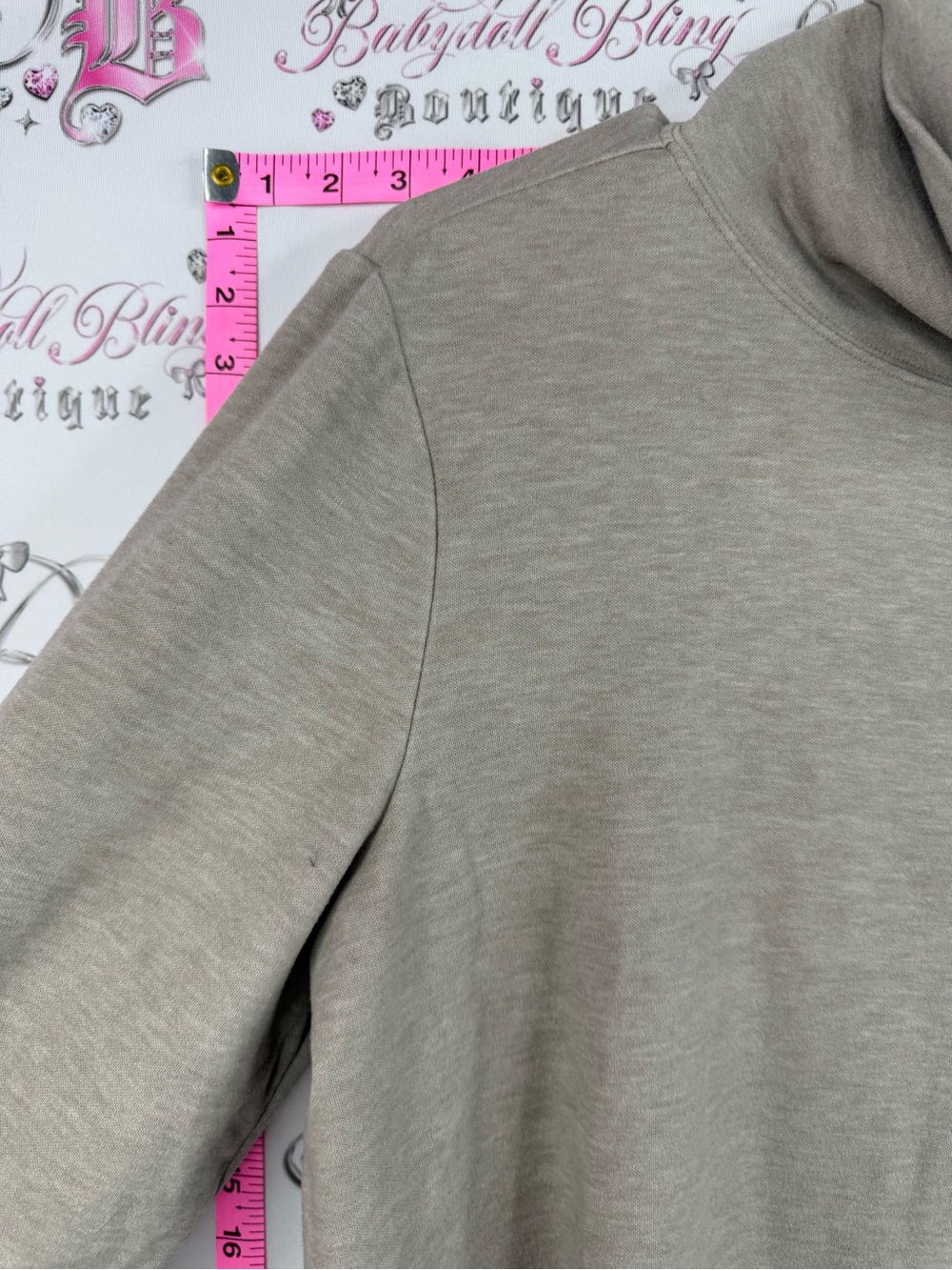 Windriver T-Max heat shirt top Neutral Taupe Turtleneck Long Sleeve Top - Picture 6 of 11